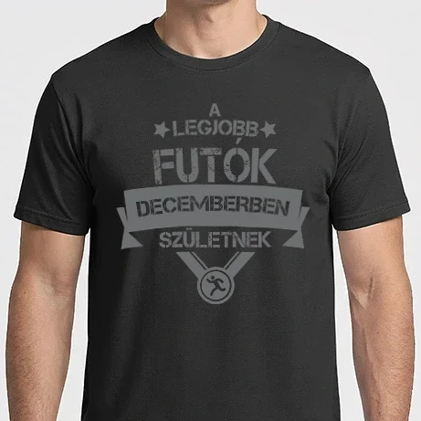 Férfi Imperial póló - Csillagos legjobb szülinapos futók DECEMBER