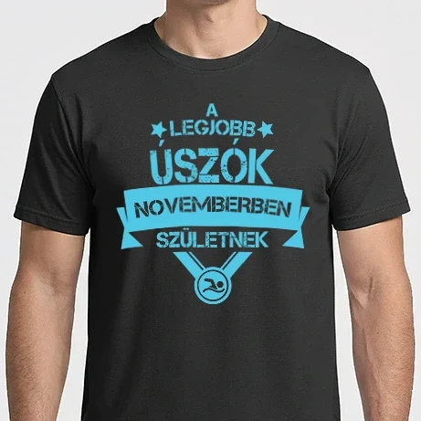 Férfi Imperial póló - Csillagos legjobb szülinapos úszók NOVEMBER