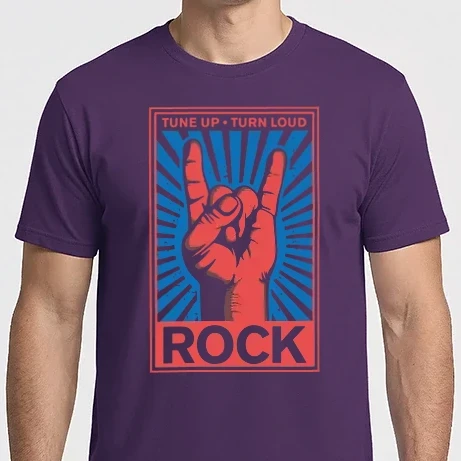 Férfi Imperial póló - Rock zene tekerd hangosra