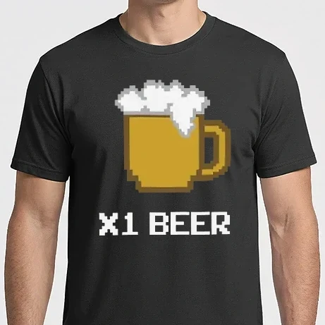 Férfi Imperial póló - Gamer x 1 beer- sör bónusz