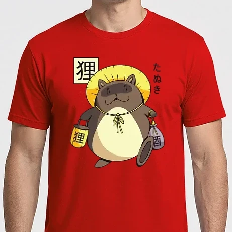 Férfi Imperial póló - Tanuki Yokai