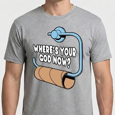 Férfi Imperial póló - Where's your God now?