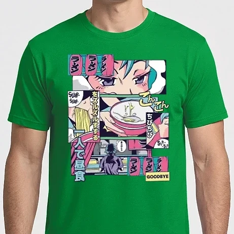 Férfi Imperial póló - Anime Vaporwave Ramen
