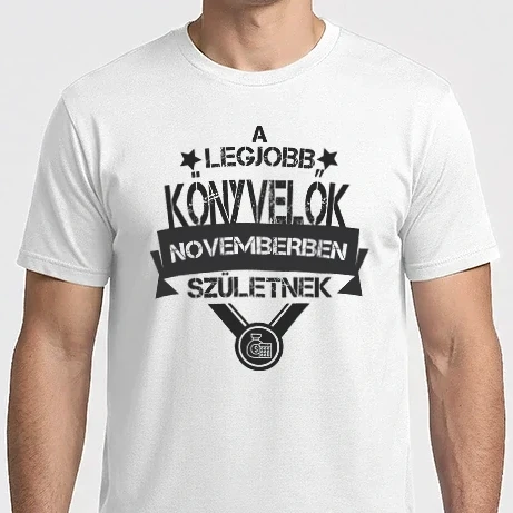 Férfi Imperial póló - Legjobb KÖNYVELŐ csillagos szülinapos NOVEMBER