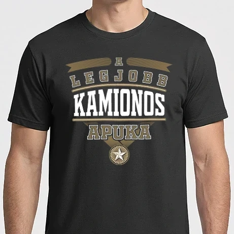 Férfi Imperial póló - Legjobb apuka...KAMIONOS