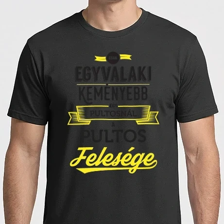Férfi Imperial póló - Csak egy valaki keményebb...pultos feleség