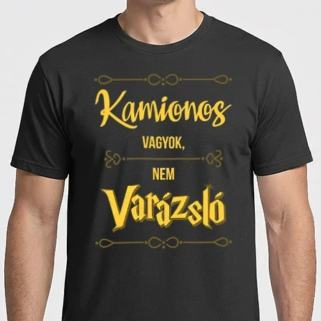 Férfi Imperial póló - Kamionos vagyok nem varázsló