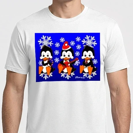 Férfi Imperial póló - Pingvines Puzzle