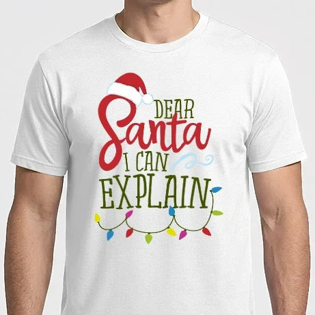Férfi Imperial póló - Dear Santa I Can Explain