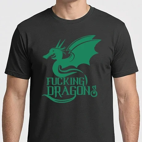Férfi Imperial póló - F*cking dragons