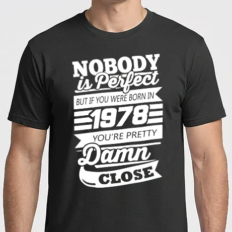 Férfi Imperial póló - nobody is perfect 1978