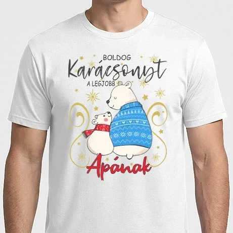 Férfi Imperial póló - Boldog Karácsonyt a legjobb Apának