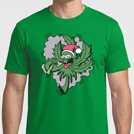 Férfi Imperial póló - Marijuana Santa