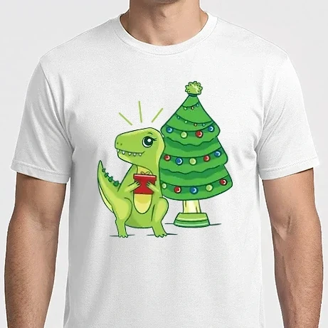 Férfi Imperial póló - Karácsonyi T-rex