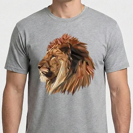 Férfi Imperial póló - lion polygon