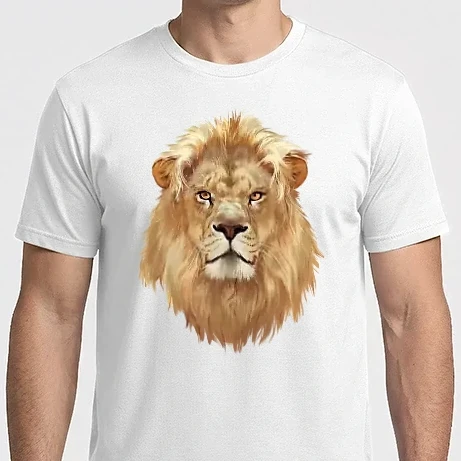 Férfi Imperial póló - lion head paint