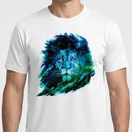 Férfi Imperial póló - lion color splash