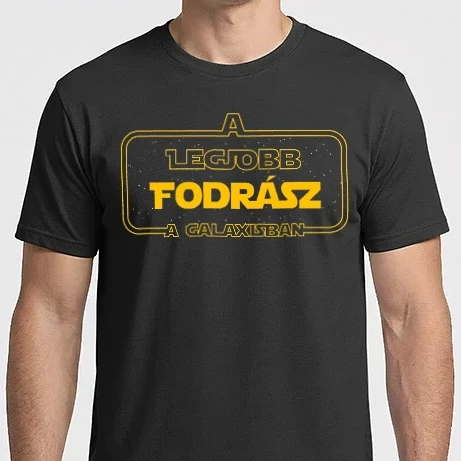 Férfi Imperial póló - Legjobb fodrász a galaxisban