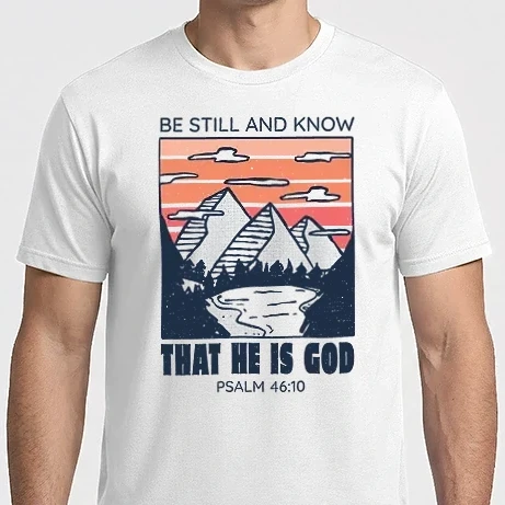 Férfi Imperial póló - Be calm and know that He is God