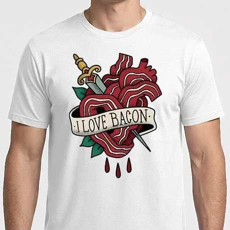 Férfi Imperial póló - Love Bacon Tetoválás