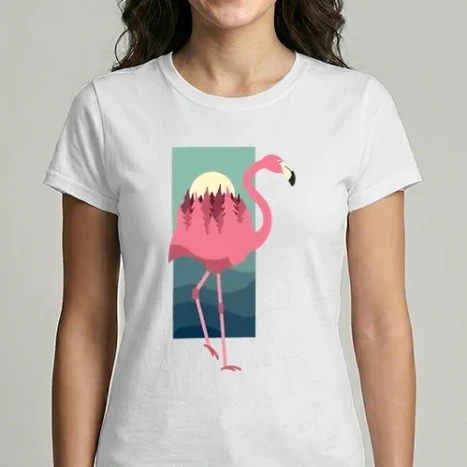 Női Imperial póló - Flamingó Design