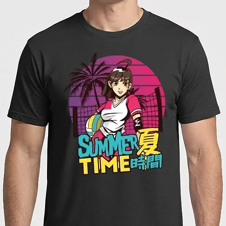 Férfi Imperial póló - Summer Girl Anime Manga Lány