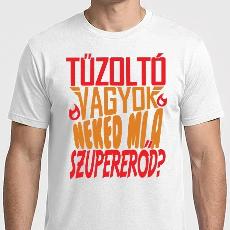 Férfi Imperial póló - Szuperhős tűzoltó