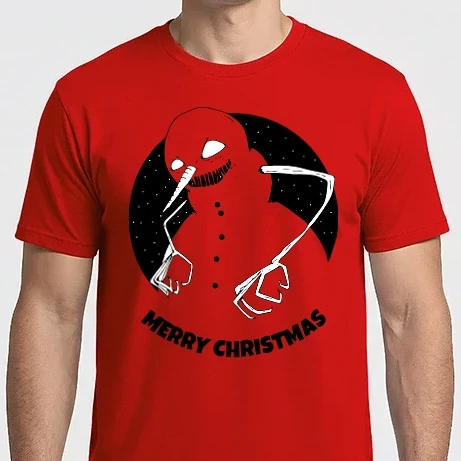Férfi Imperial póló - Merry Christmas - rém hóember