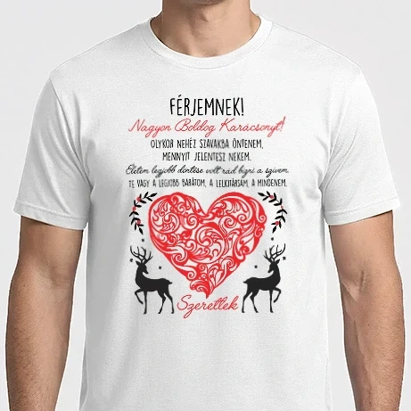 Férfi Imperial póló -   KARÁCSONYI SZÍV FÉRJEMNEK