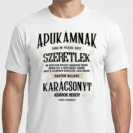 Férfi Imperial póló -   BOLDOG KARÁCSONYT APUKÁMNAK