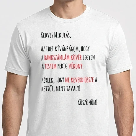 Férfi Imperial póló - MIKULÁS LEVÉL