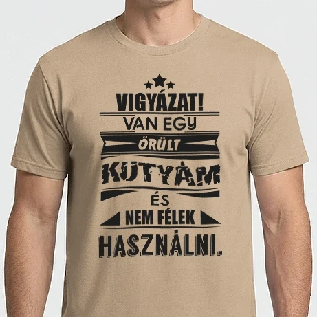 Férfi Imperial póló - Van egy őrült kutyám