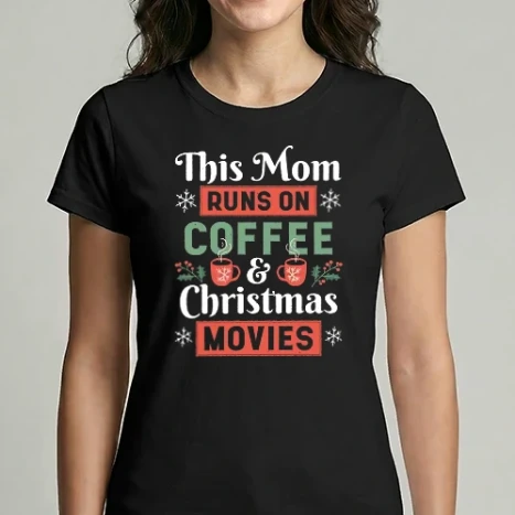 Női Imperial póló - Mom Coffee Christmas