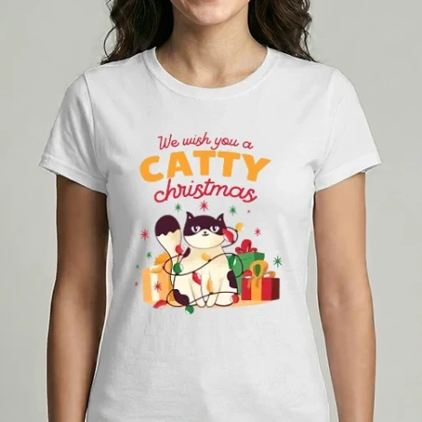 Női Imperial póló - Catty Christmas