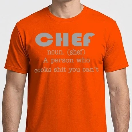 Férfi Imperial póló - Chef a person who cooks shit you can't
