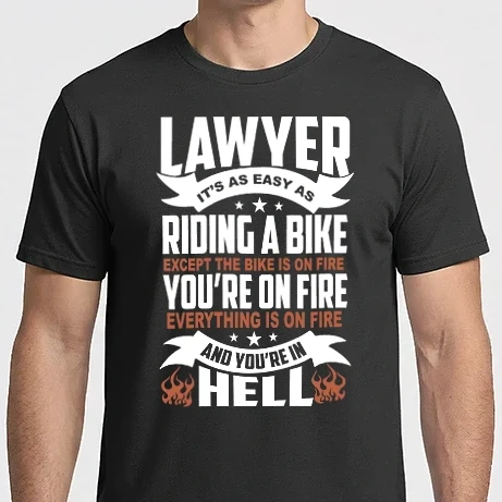 Férfi Imperial póló - Lawyer it's easy as riding a bike...
