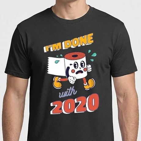 Férfi Imperial póló - I'm done with 2020