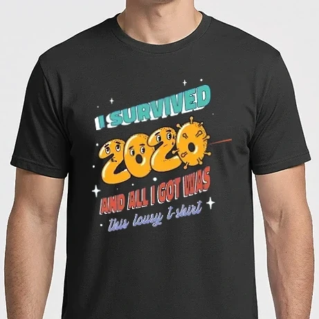 Férfi Imperial póló - I survived 2020