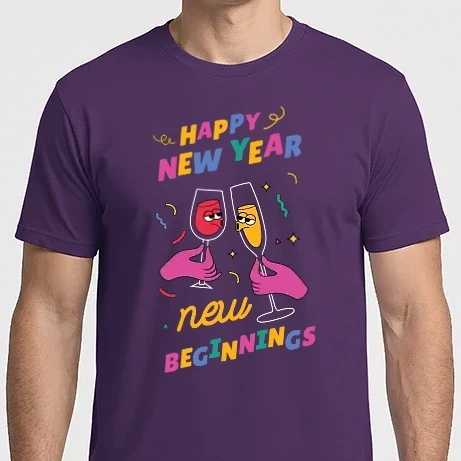 Férfi Imperial póló - Happy New Year 2021