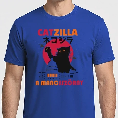 Férfi Imperial póló - Catzilla  a mancsszörny