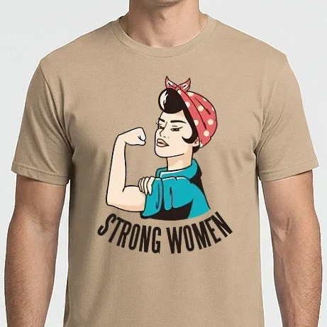 Férfi Imperial póló - Erős nő - strong woman