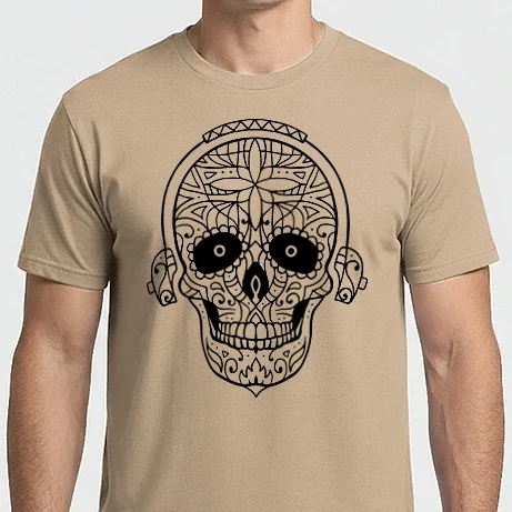 Férfi Imperial póló - MandalaSkull05