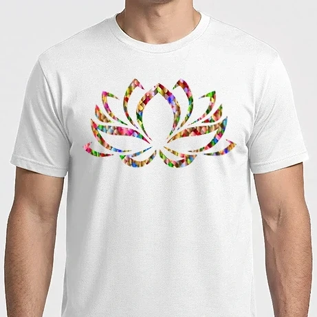 Férfi Imperial póló - CHAKRA KOLLEKCIÓ - SZIVÁRVÁNY LÓTUSZ