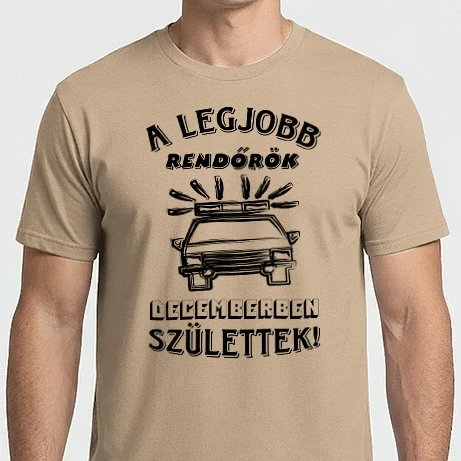 Férfi Imperial póló - Rendőr szülinapja december