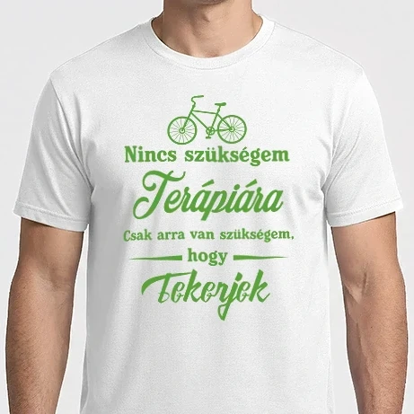 Férfi Imperial póló - Nincs szükségem terápiára - Tekerjek