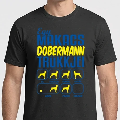 Férfi Imperial póló - Makacs dobermann