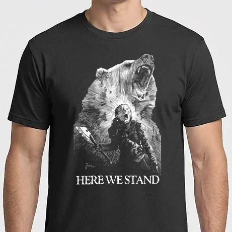 Férfi Imperial póló - Here we stand richard peace