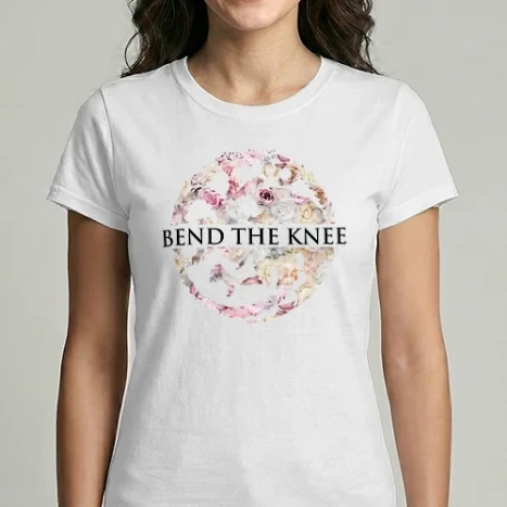 Női Imperial póló - Bend the knee floral