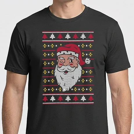 Férfi Imperial póló - Télapó Ugly Sweater