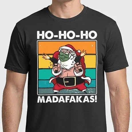 Férfi Imperial póló - Ho Ho Ho Madafakas Santa Télapó